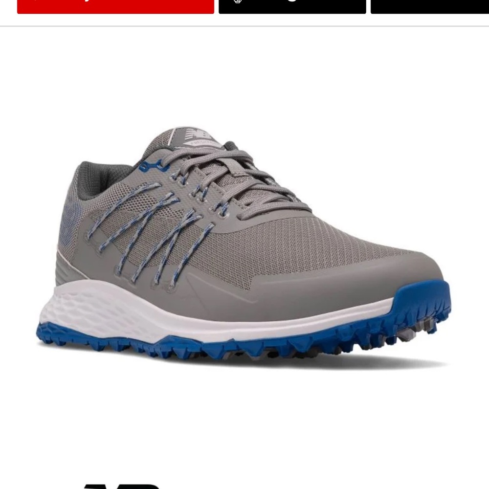 New Balance Blue and Gray Athletic Shoes with Fresh Foam Technology